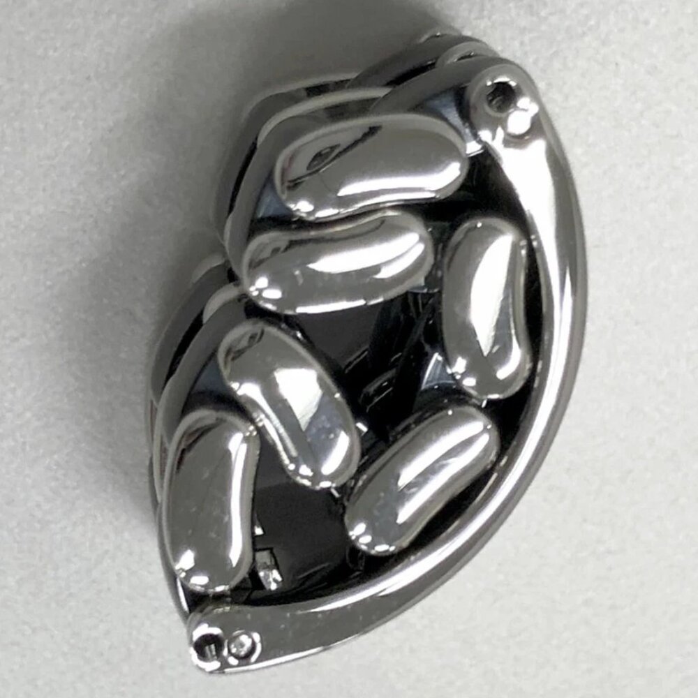 CHANEL Ultra Black Ceramic Wide Ring size US7 18k White Gold 750 Auth - Picture 4 of 8